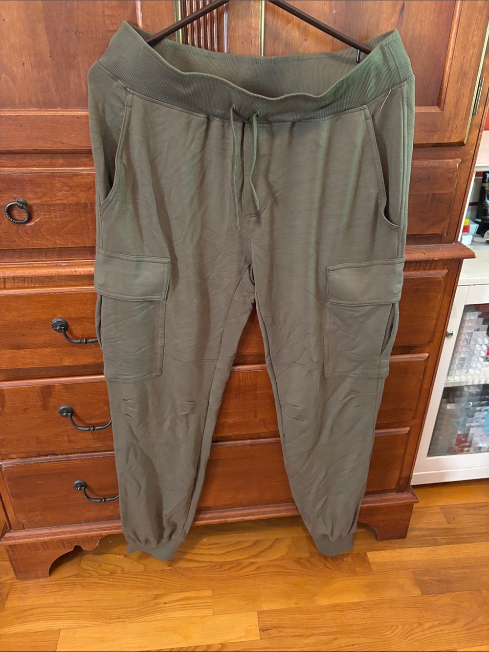 Women’s Polo Ralph Lauren Olive Green Cargo Jogger Pants - Casual Comfort
